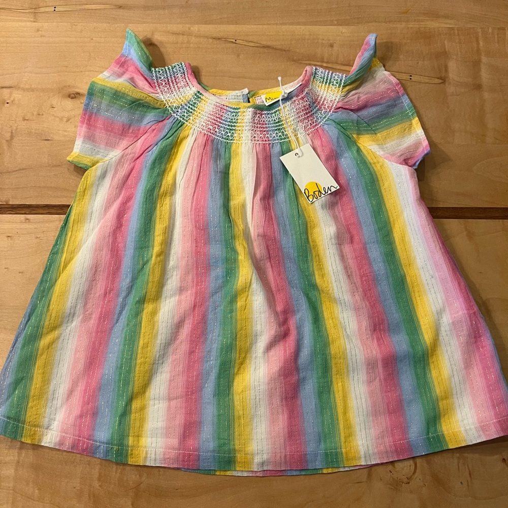 Mini Boden flutter sleeve top